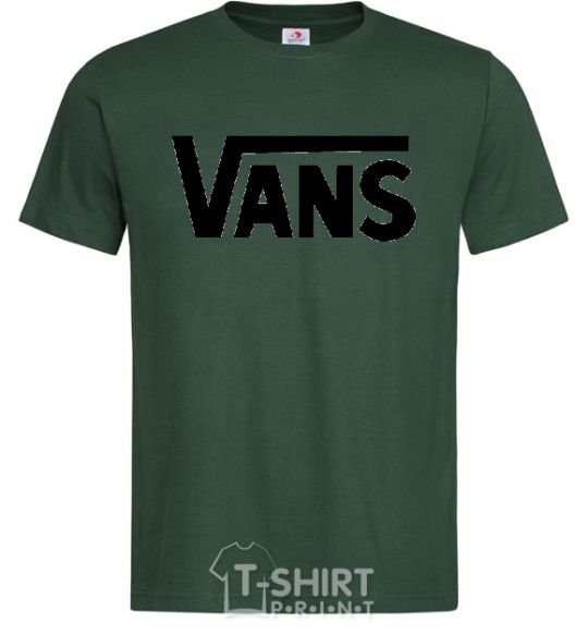 Men's T-Shirt VANS bottle-green фото