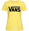 Women's T-shirt VANS cornsilk фото