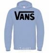 Men`s hoodie VANS sky-blue фото