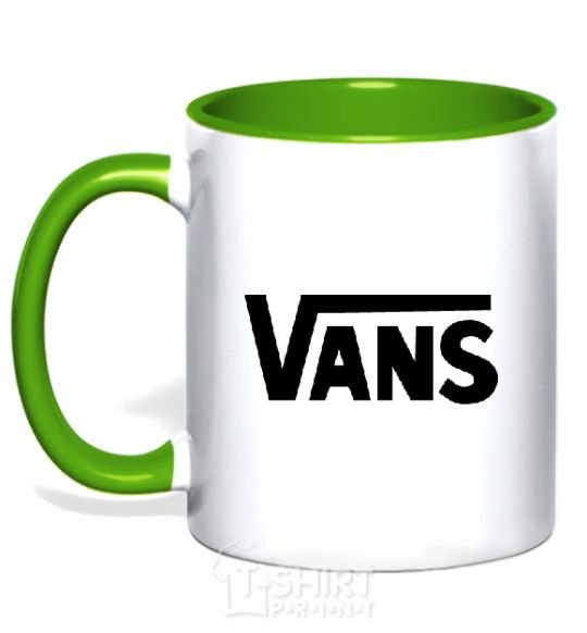 Mug with a colored handle VANS kelly-green фото