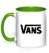 Mug with a colored handle VANS kelly-green фото