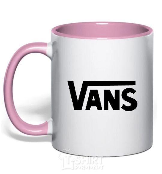 Mug with a colored handle VANS light-pink фото