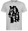 Men's T-Shirt KISS band grey фото