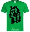 Men's T-Shirt KISS band kelly-green фото