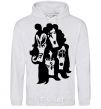 Men`s hoodie KISS band sport-grey фото