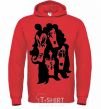 Men`s hoodie KISS band bright-red фото