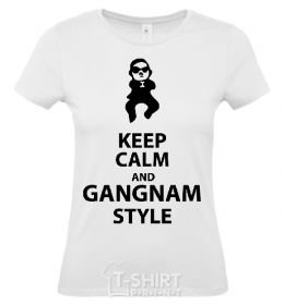Women's T-shirt GANGNAM STYLE White фото
