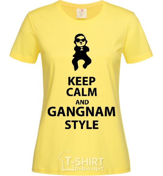 Women's T-shirt GANGNAM STYLE cornsilk фото