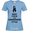 Women's T-shirt GANGNAM STYLE sky-blue фото