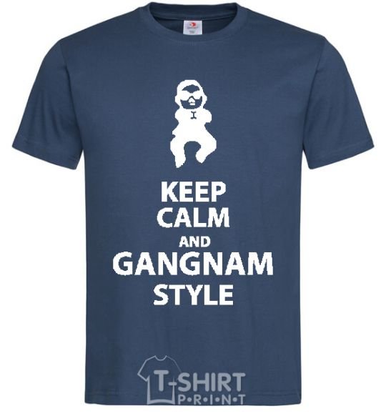 Мужская футболка GANGNAM STYLE Темно-синий фото