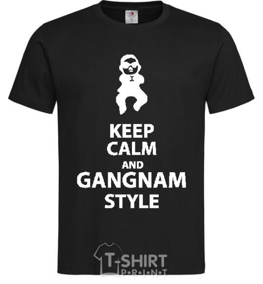 Men's T-Shirt GANGNAM STYLE black фото