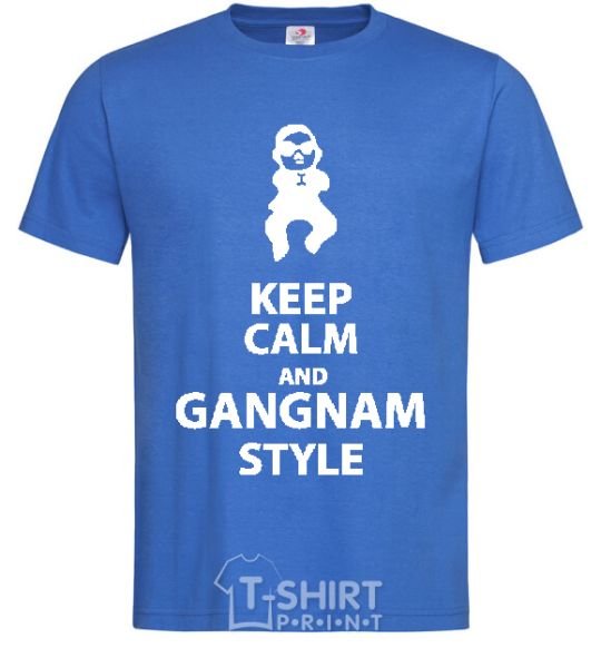 Men's T-Shirt GANGNAM STYLE royal-blue фото