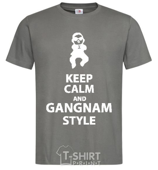 Men's T-Shirt GANGNAM STYLE dark-grey фото