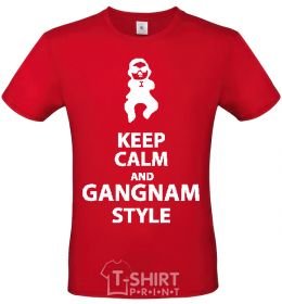 Men's T-Shirt GANGNAM STYLE red фото