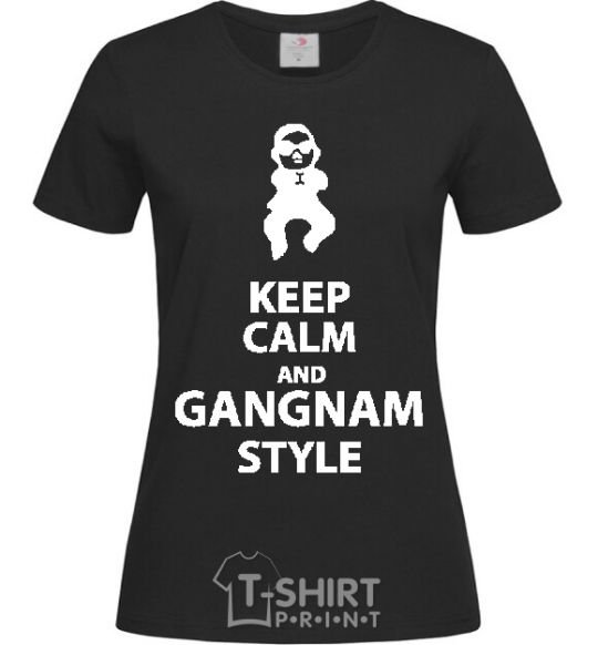 Women's T-shirt GANGNAM STYLE black фото