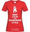 Women's T-shirt GANGNAM STYLE red фото