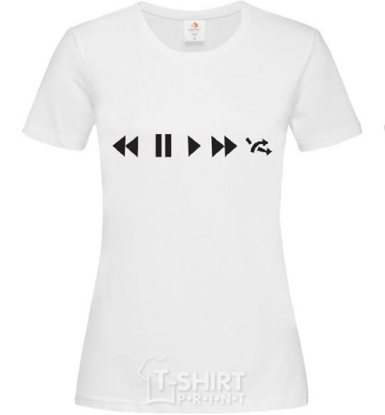 Women's T-shirt PLAY White фото