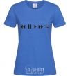 Women's T-shirt PLAY royal-blue фото