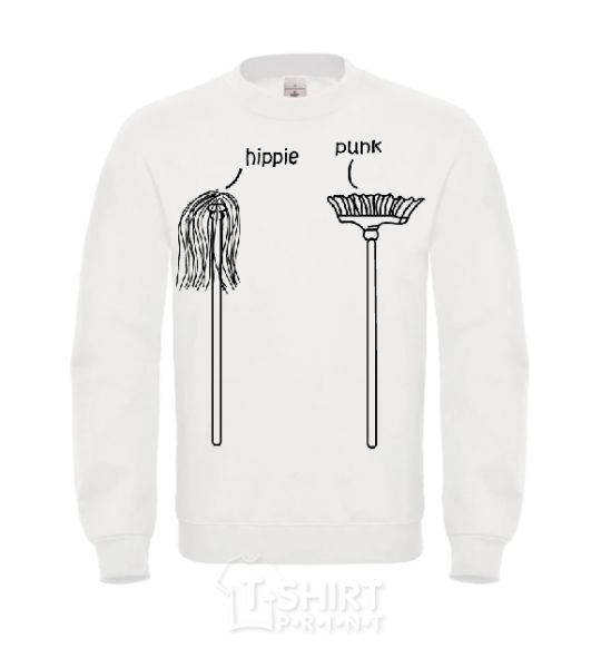 Sweatshirt HIPPIE/PUNK White фото