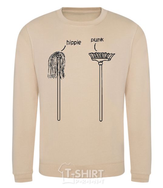 Sweatshirt HIPPIE/PUNK sand фото