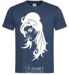 Men's T-Shirt AMY WINEHOUSE navy-blue фото