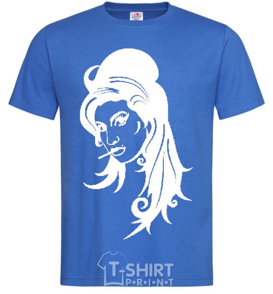 Men's T-Shirt AMY WINEHOUSE royal-blue фото