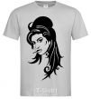 Men's T-Shirt AMY WINEHOUSE grey фото