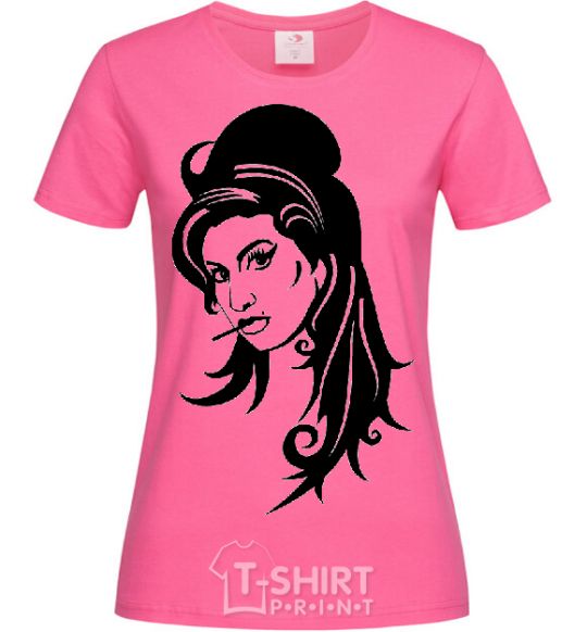Женская футболка AMY WINEHOUSE Ярко-розовый фото
