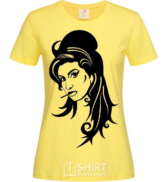 Женская футболка AMY WINEHOUSE Лимонный фото