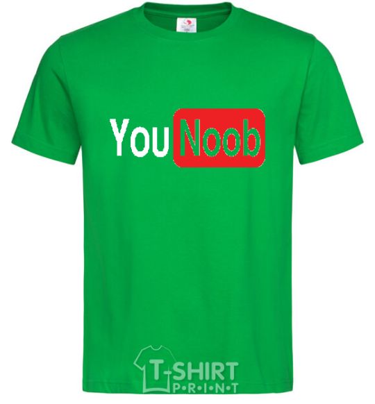 Men's T-Shirt YOU NOOB kelly-green фото