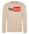 Sweatshirt YOU NOOB sand фото