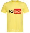 Men's T-Shirt YOU NOOB cornsilk фото