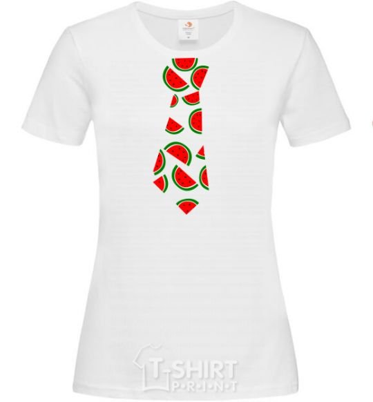 Women's T-shirt WATERMELON White фото