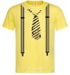 Men's T-Shirt Tie and suspenders cornsilk фото