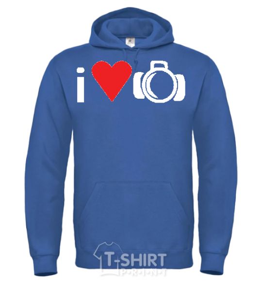 Men`s hoodie PHOTO royal фото