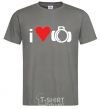 Men's T-Shirt PHOTO dark-grey фото