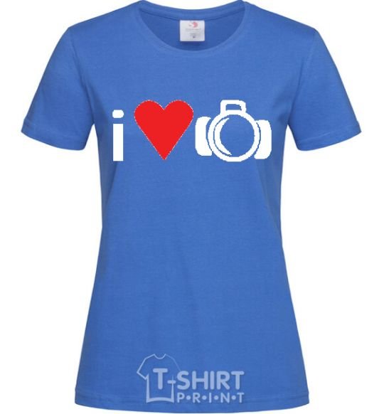 Women's T-shirt PHOTO royal-blue фото