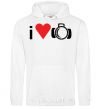 Men`s hoodie PHOTO White фото