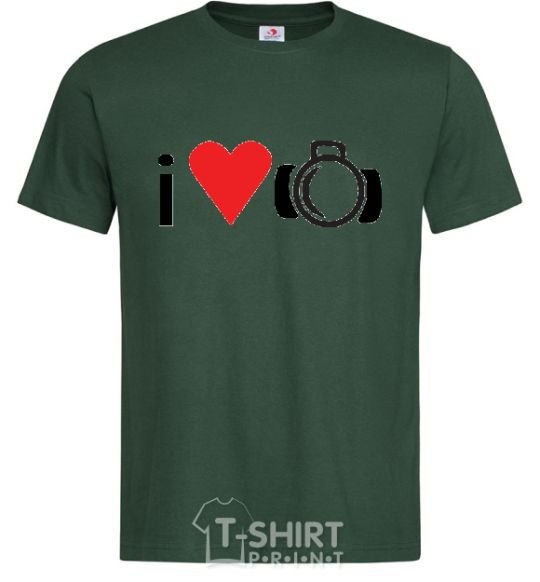 Men's T-Shirt PHOTO bottle-green фото