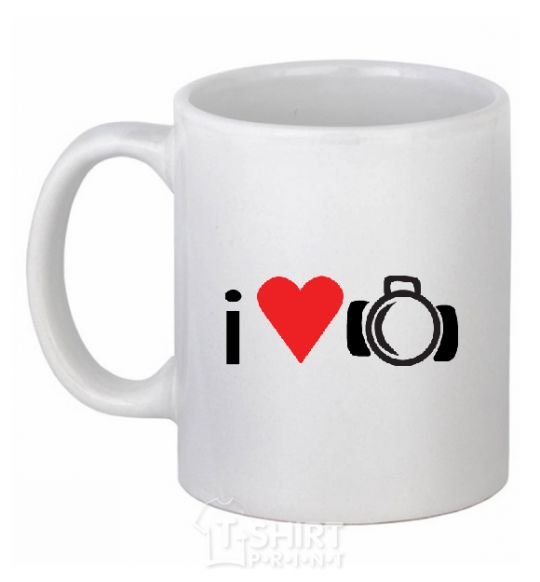 Ceramic mug PHOTO White фото