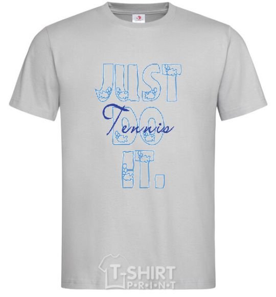 Men's T-Shirt JUST DO IT grey фото