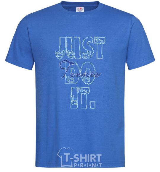 Men's T-Shirt JUST DO IT royal-blue фото