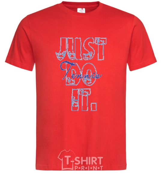 Men's T-Shirt JUST DO IT red фото