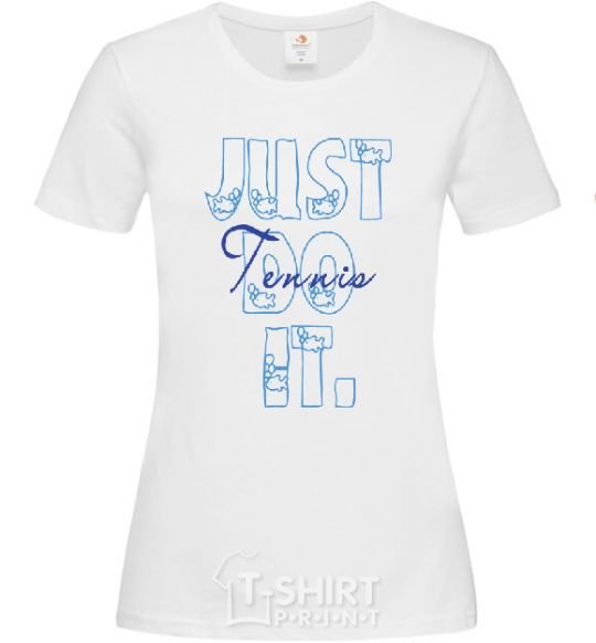 Women's T-shirt JUST DO IT White фото