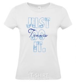 Women's T-shirt JUST DO IT White фото