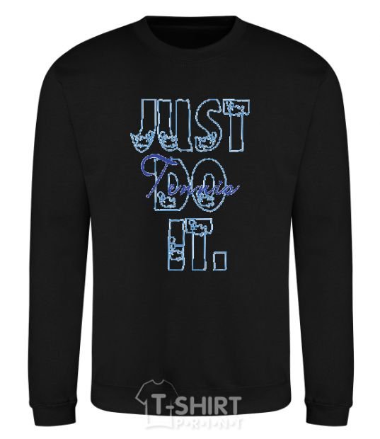 Sweatshirt JUST DO IT black фото