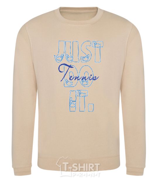 Sweatshirt JUST DO IT sand фото