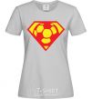 Women's T-shirt SUPER BALL! grey фото