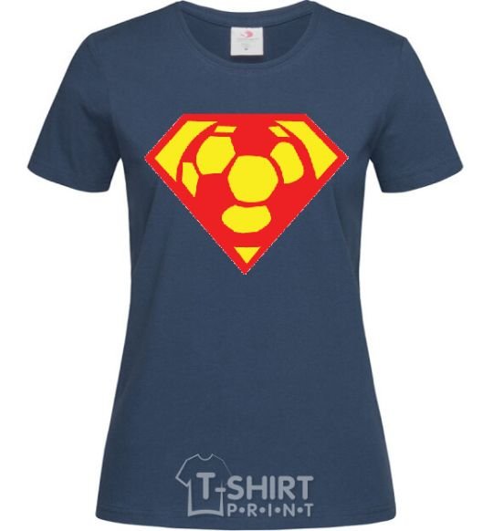 Women's T-shirt SUPER BALL! navy-blue фото
