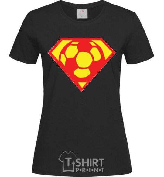 Women's T-shirt SUPER BALL! black фото